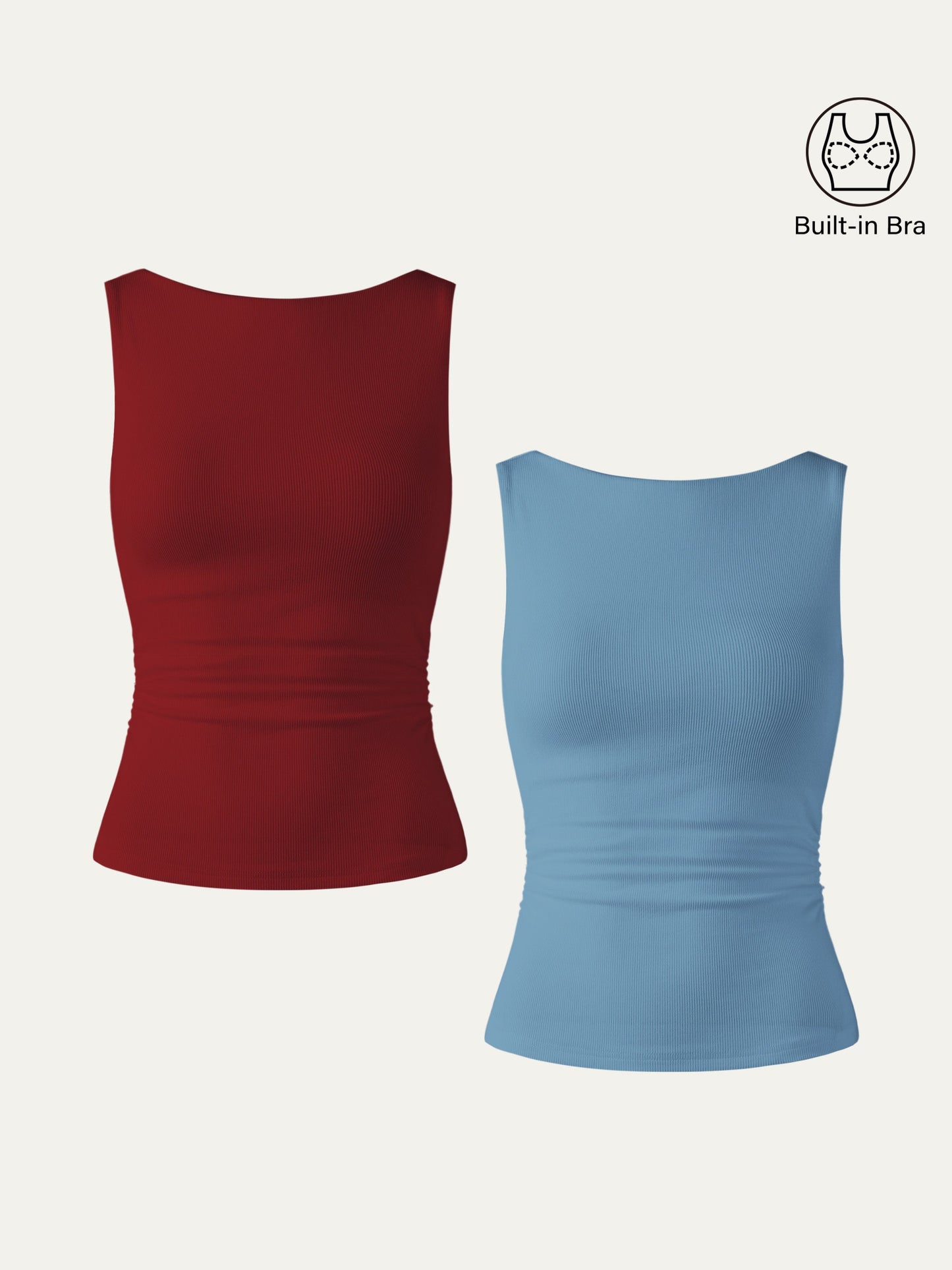 Elastic Open Back Brami Tank