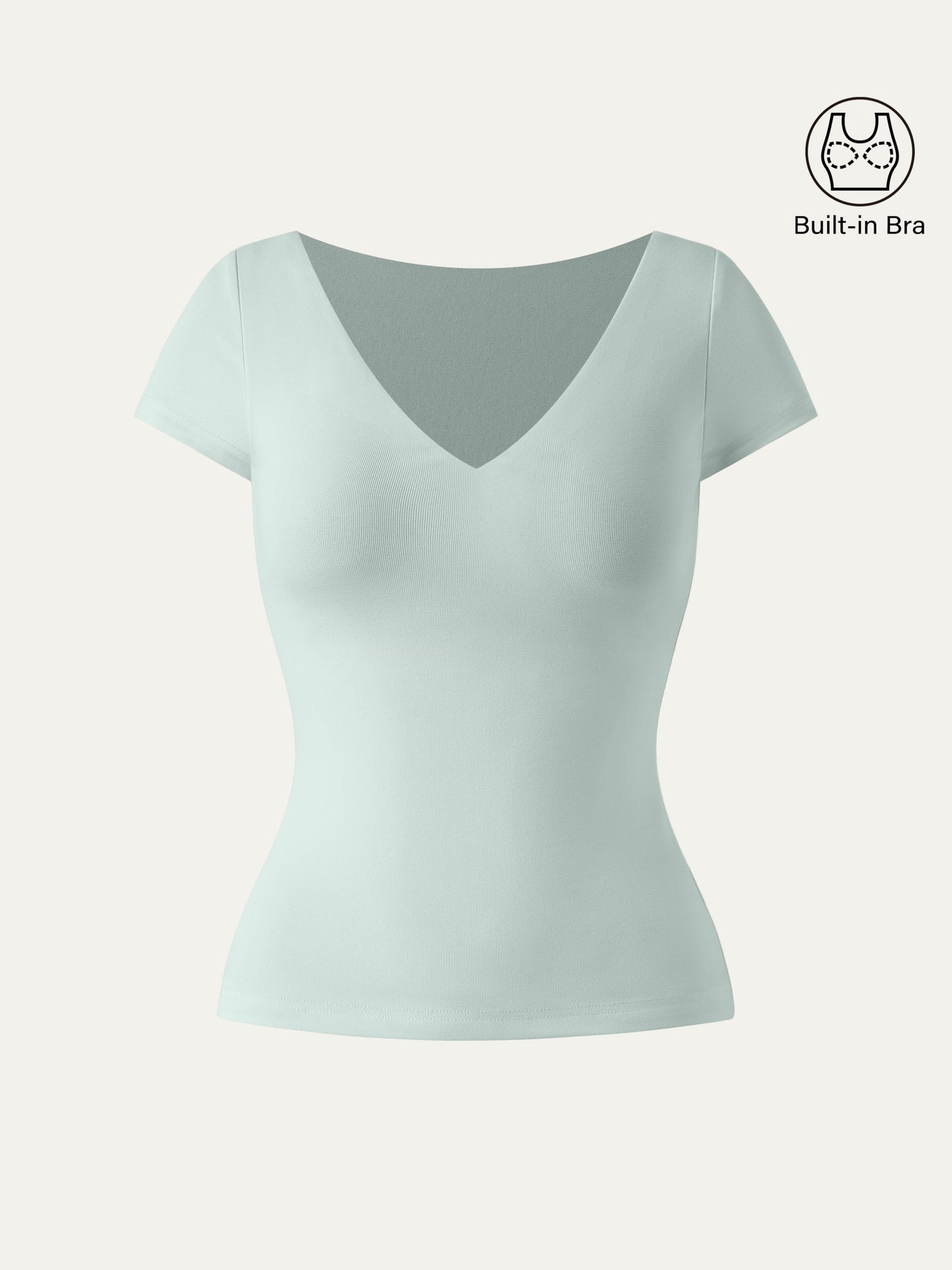 V-neck Short Sleeve New Airy Brami