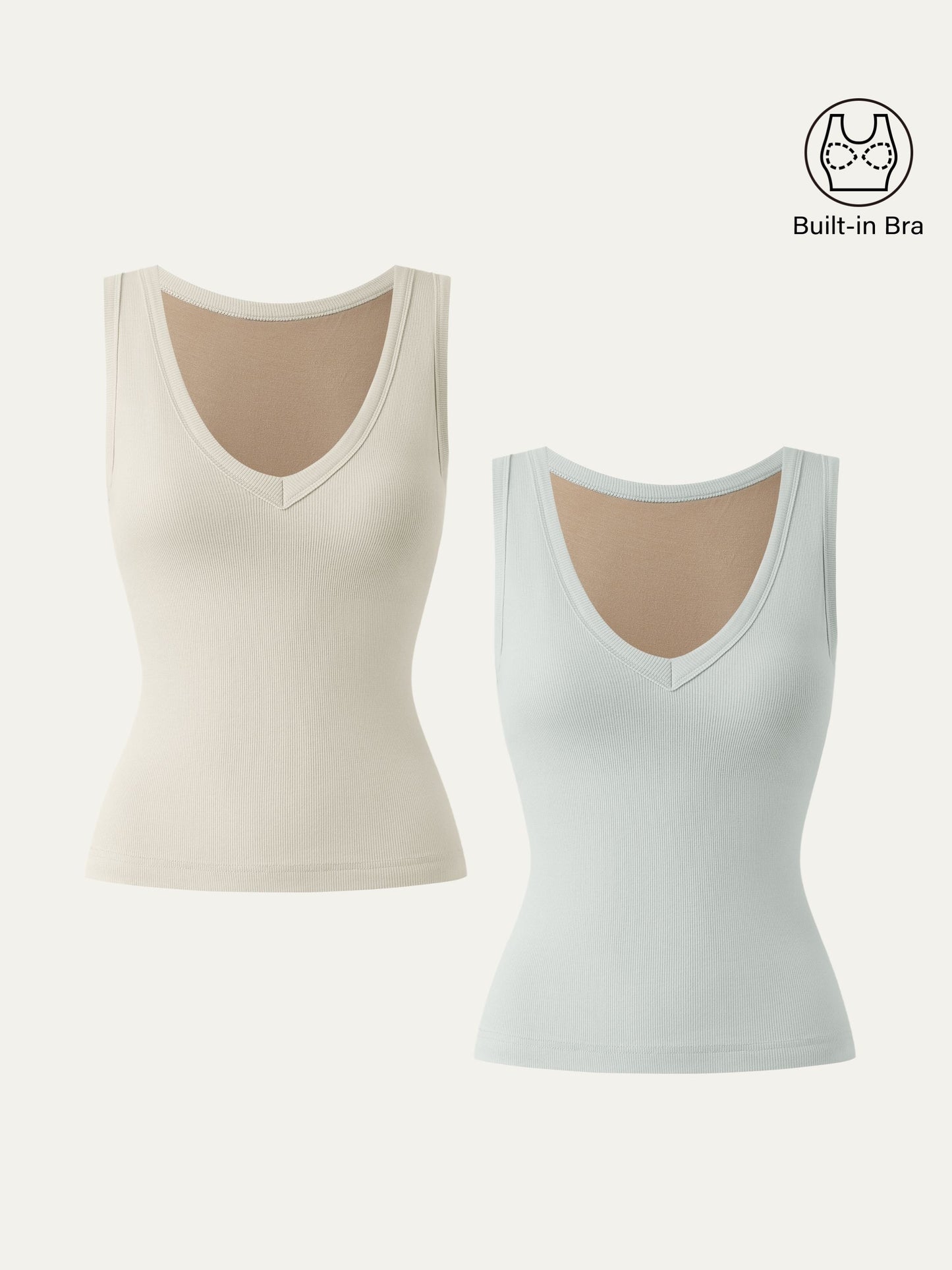 Stretchy V-neck Cotton New Airy Brami Tank