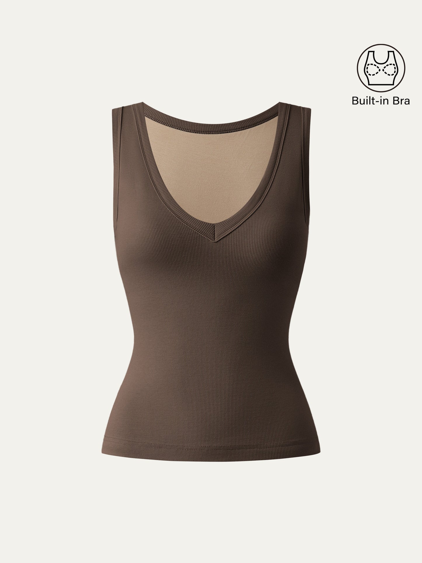 Stretchy V-neck Cotton New Airy Brami Tank