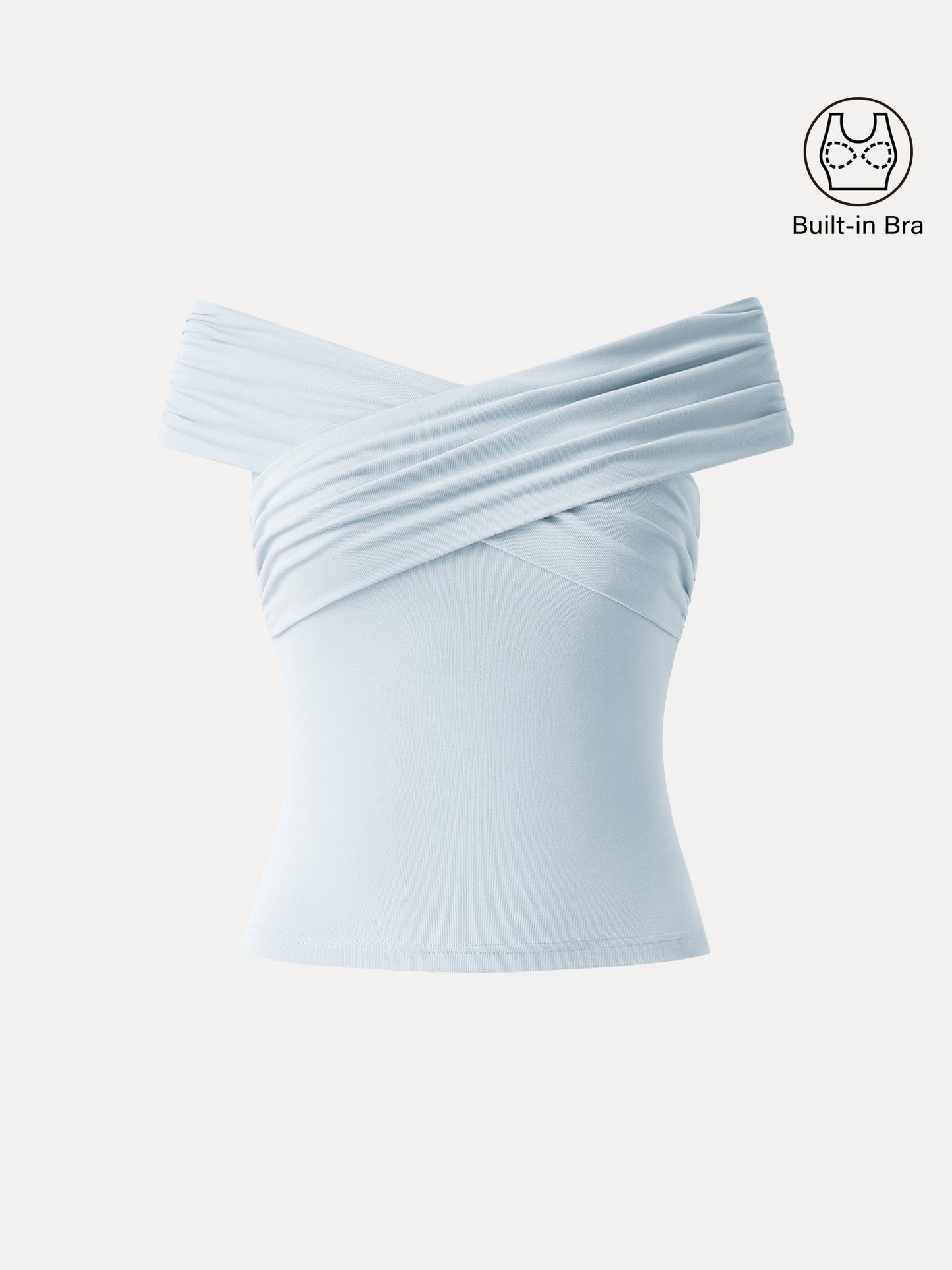 Criss Cross Off Shoulder New Airy Brami Top