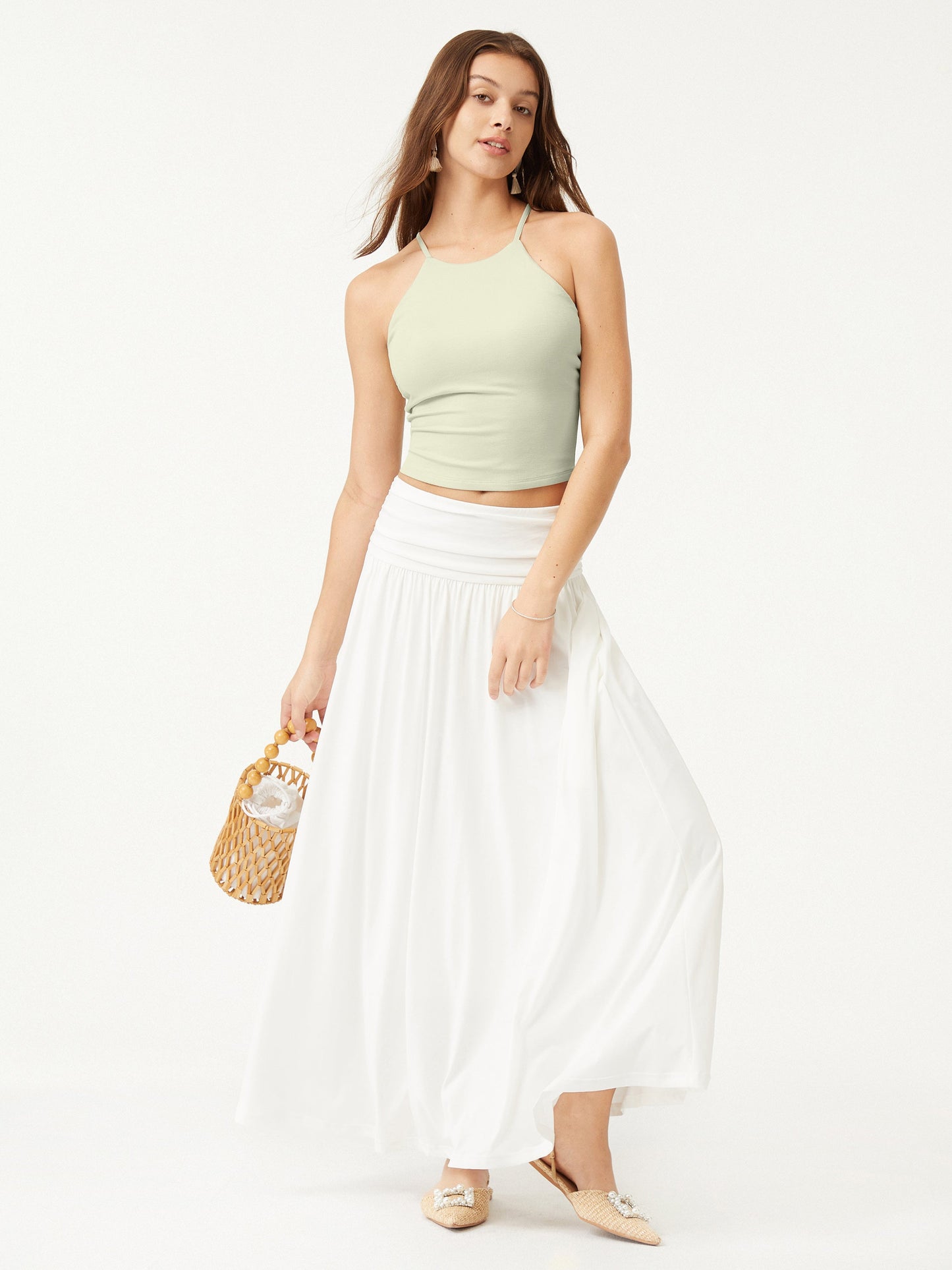 Tie Back Bandless Brami Crop Top