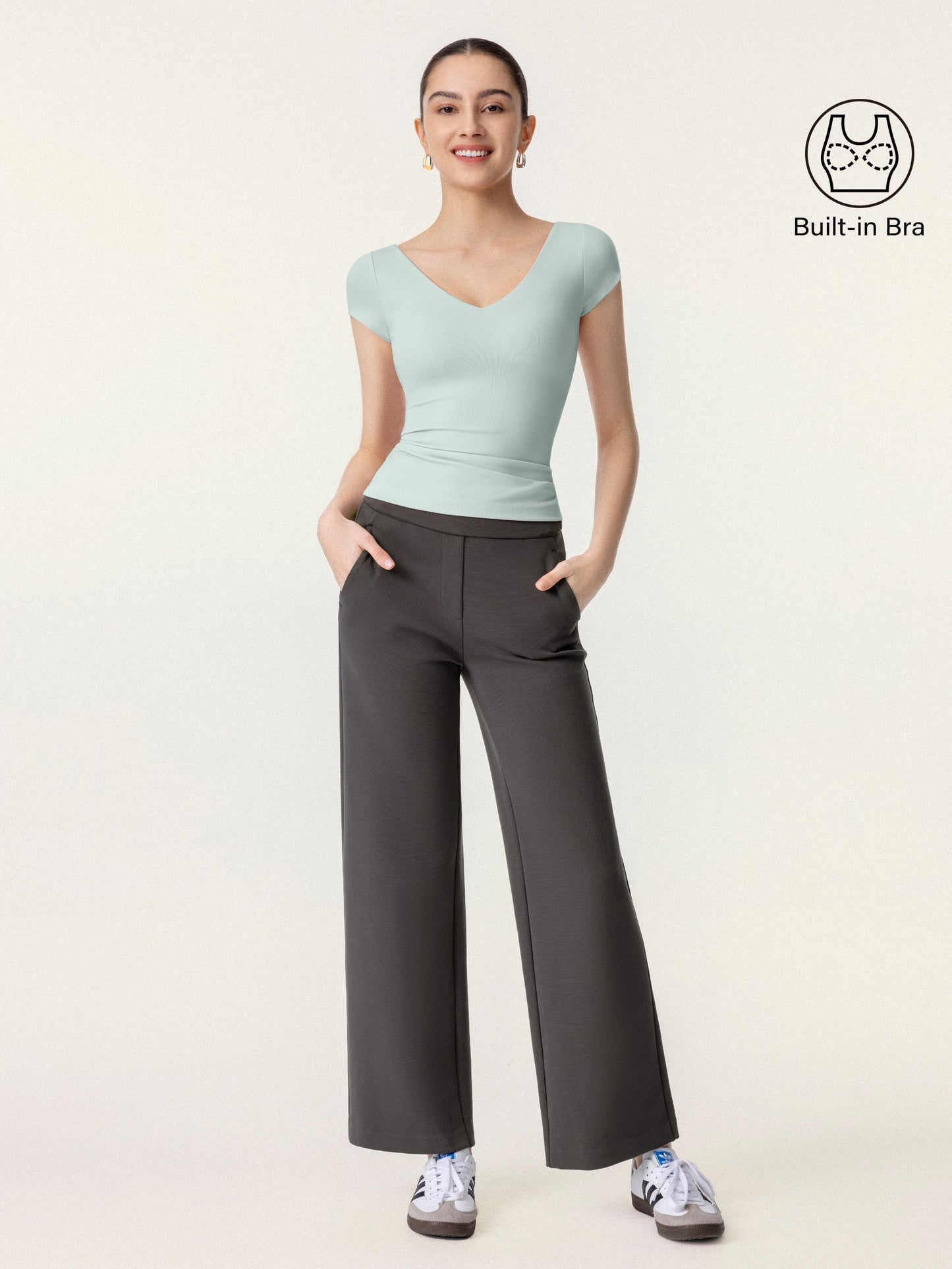 V-neck Short Sleeve New Airy Brami