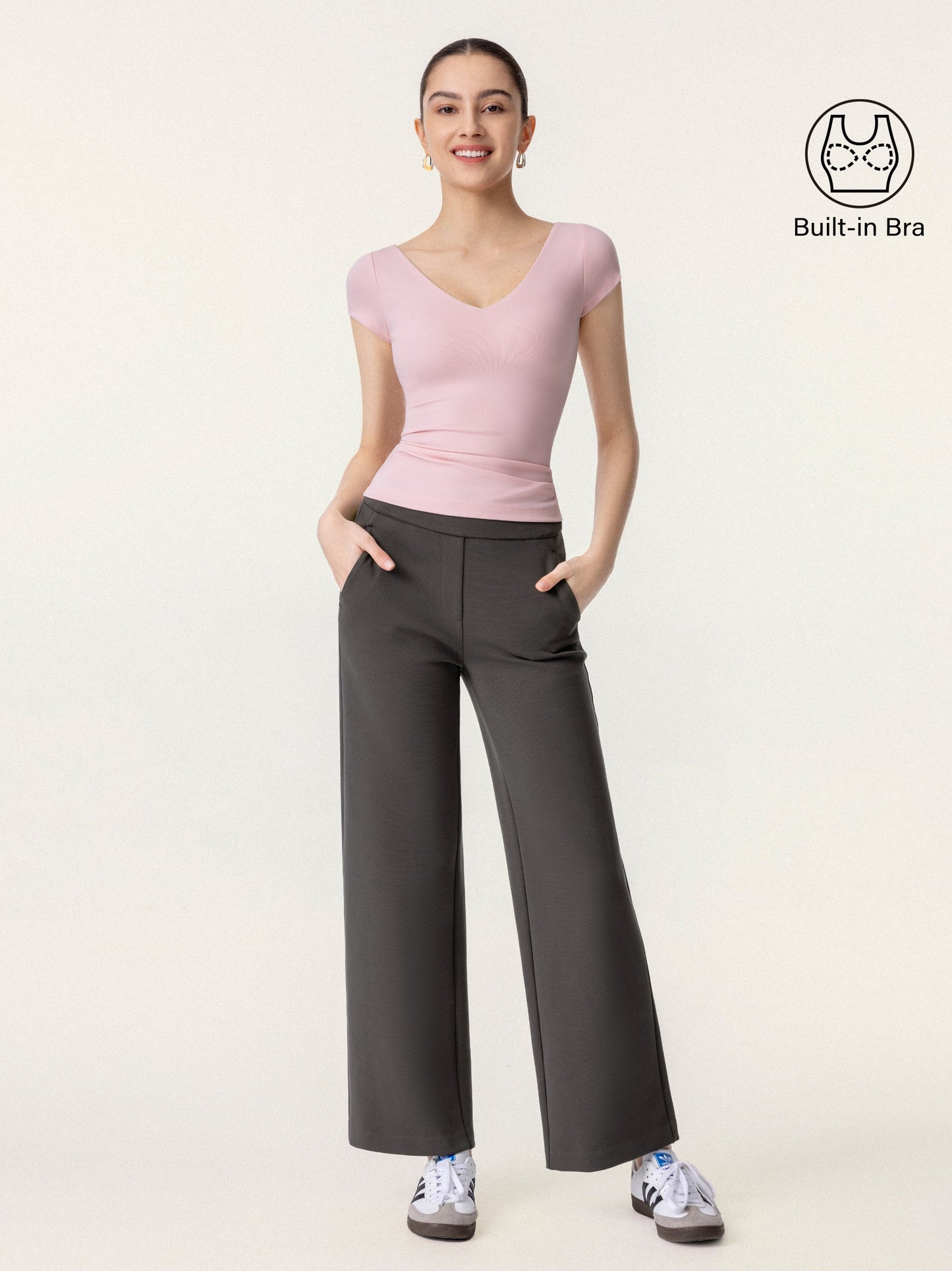 V-neck Short Sleeve New Airy Brami