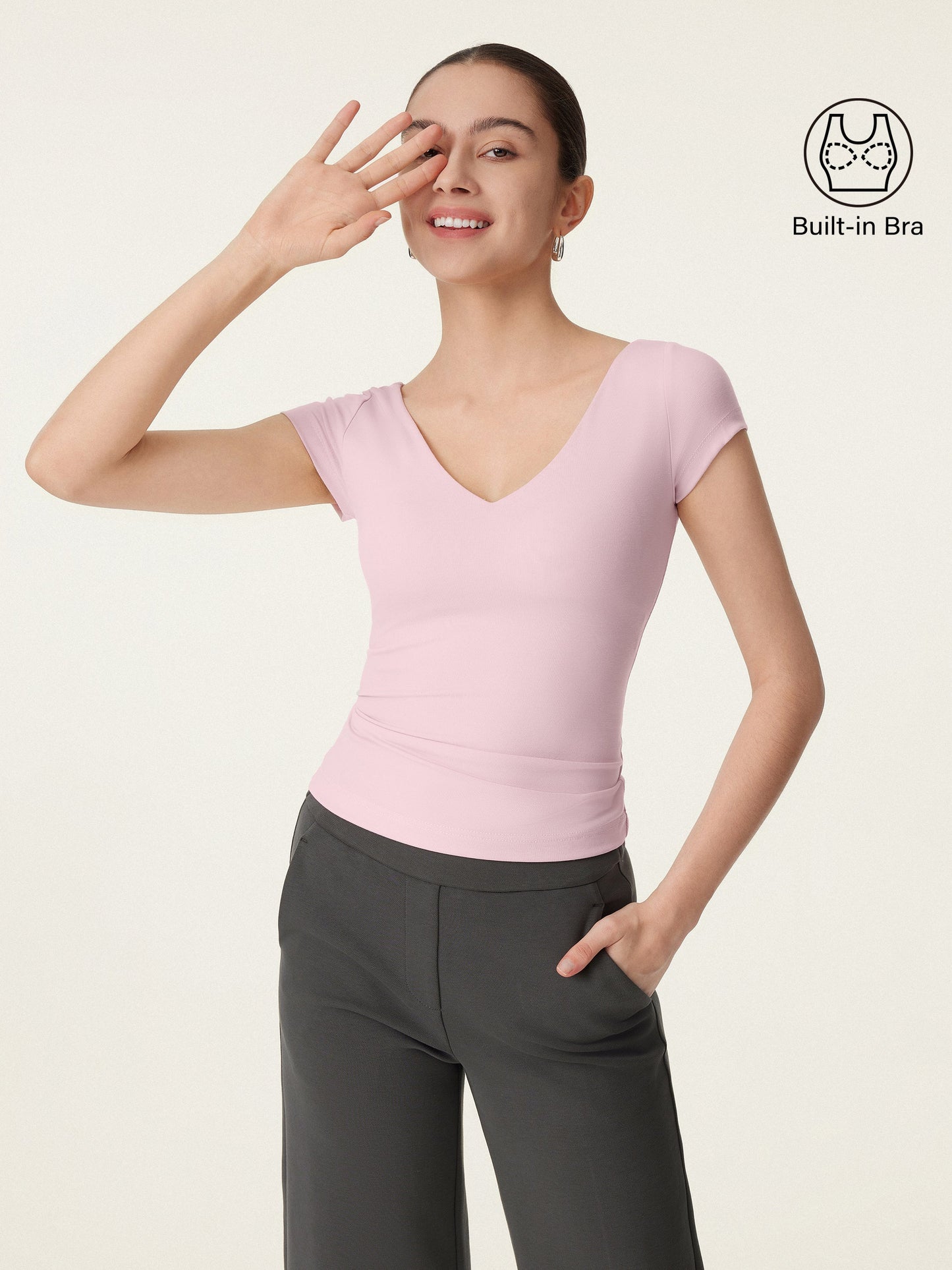 V-neck Short Sleeve New Airy Brami