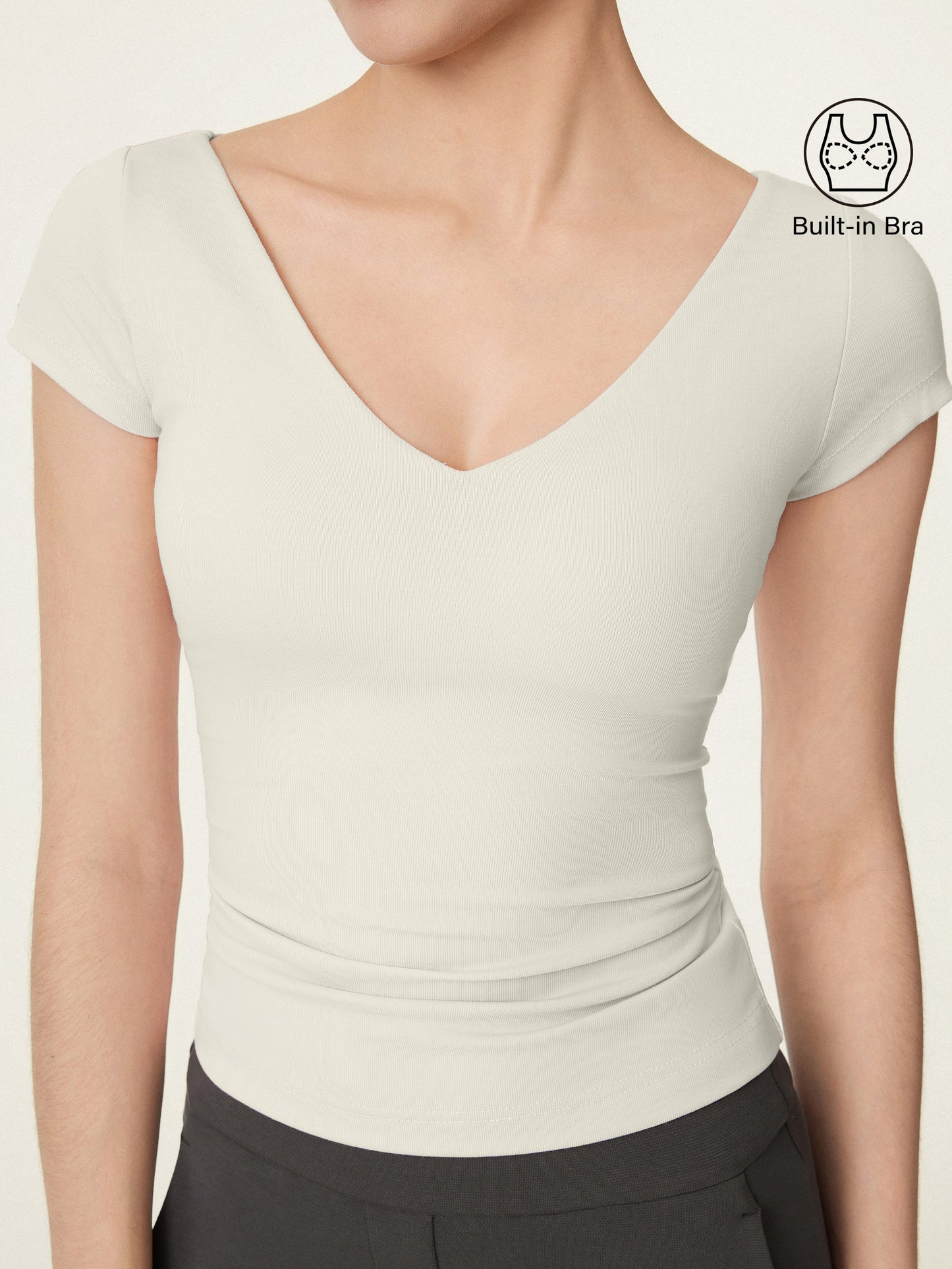 V-neck Short Sleeve New Airy Brami