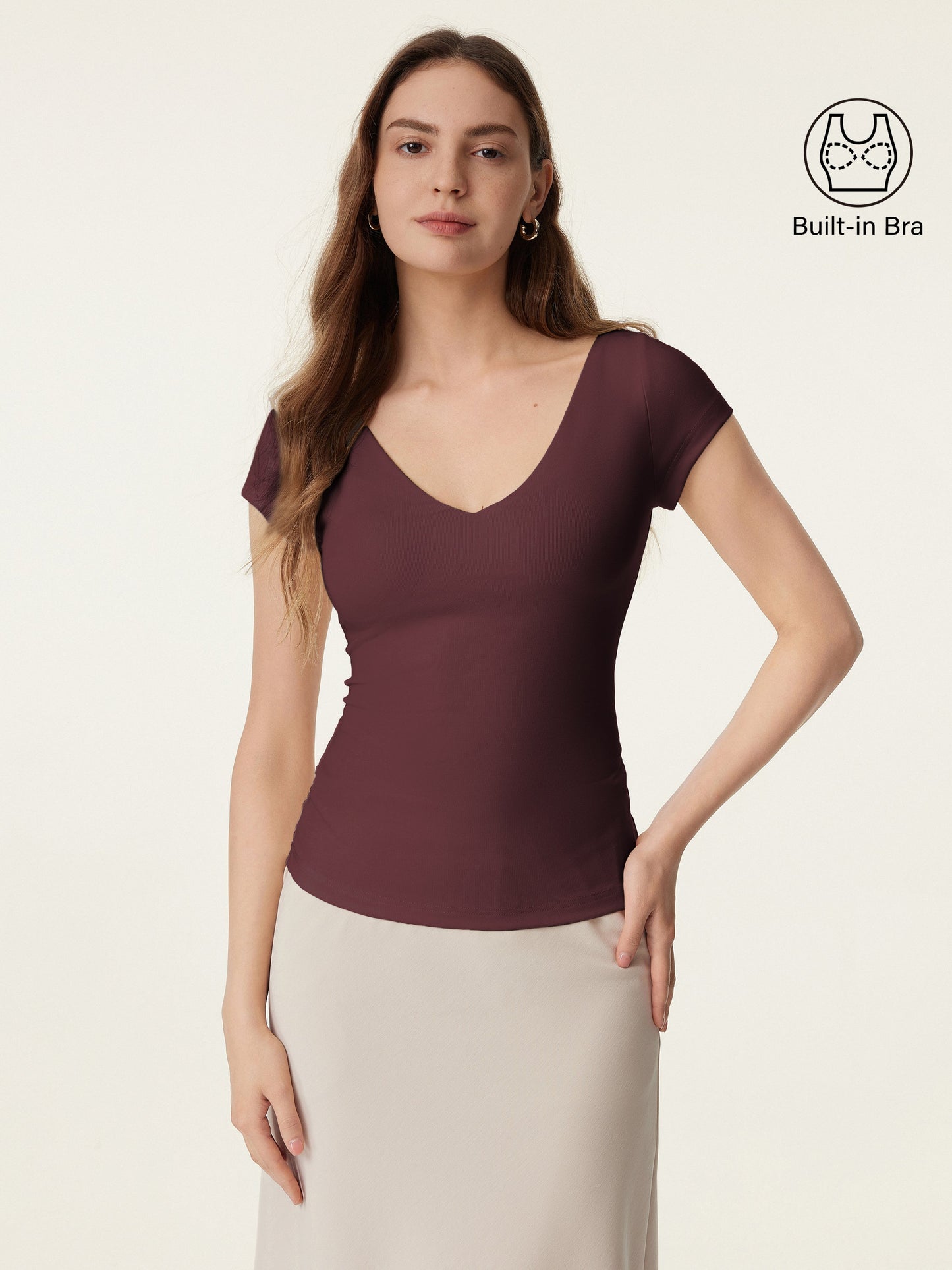 V-neck Short Sleeve New Airy Brami