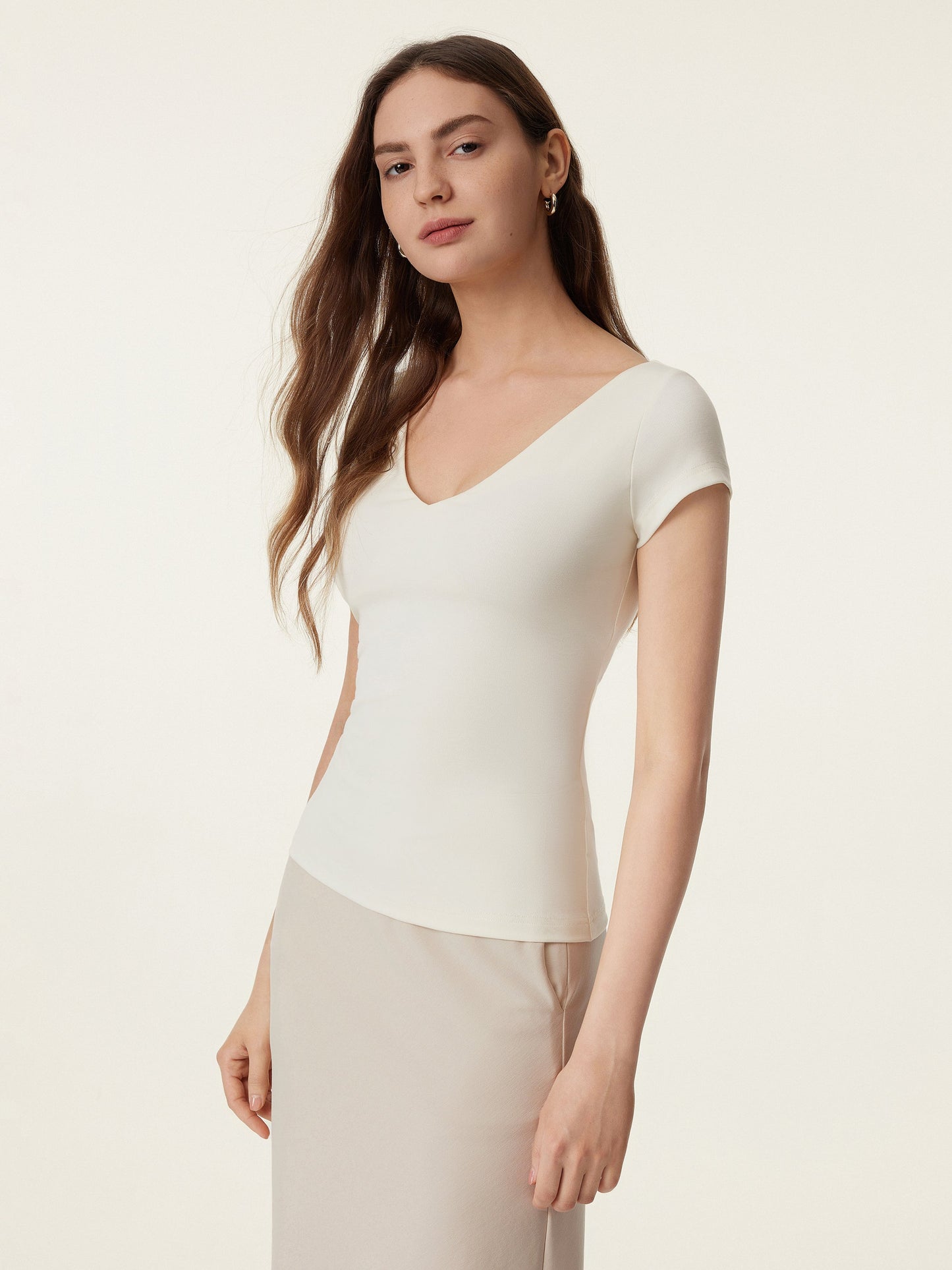 V-neck Short Sleeve New Airy Brami
