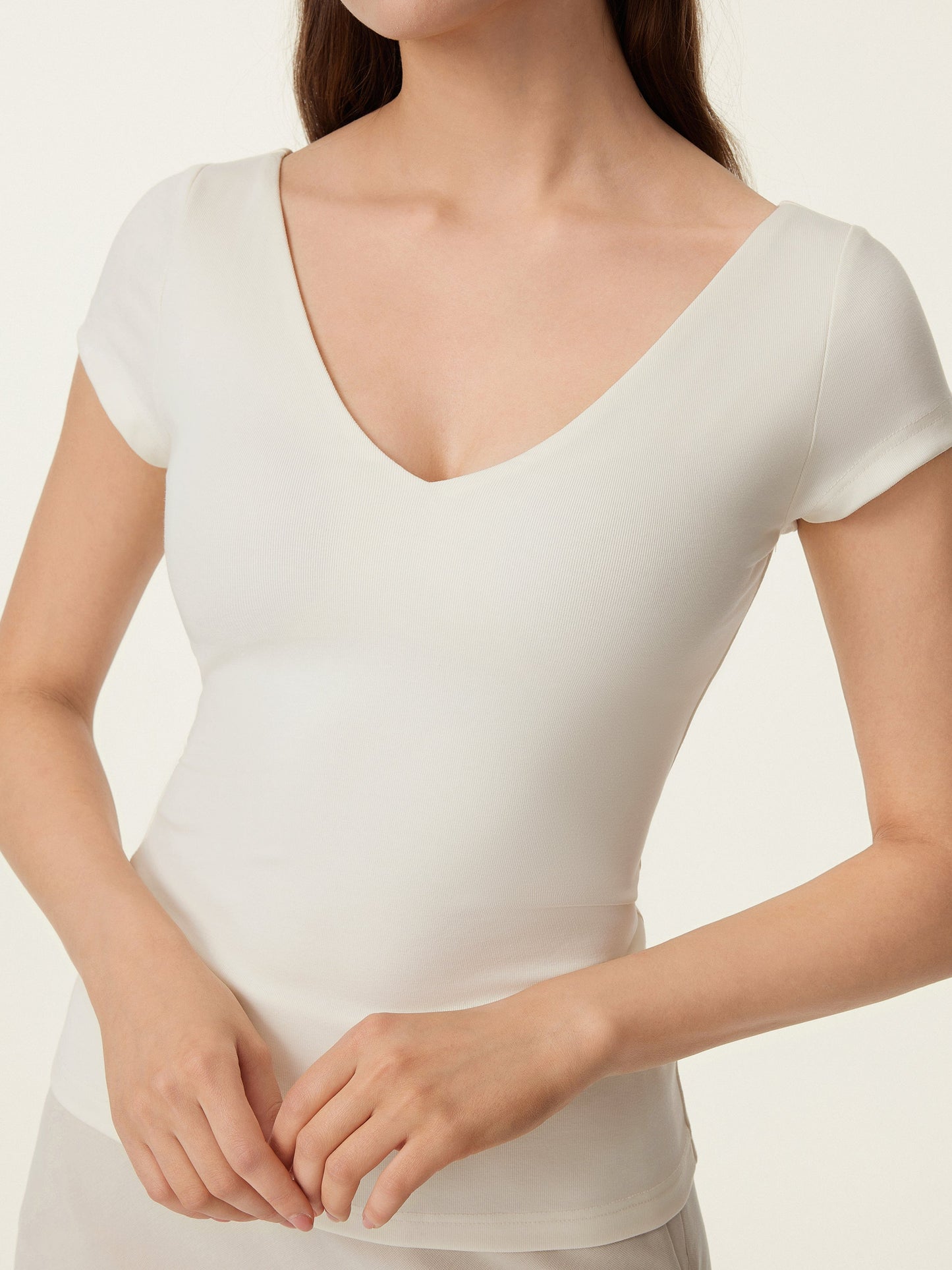 V-neck Short Sleeve New Airy Brami