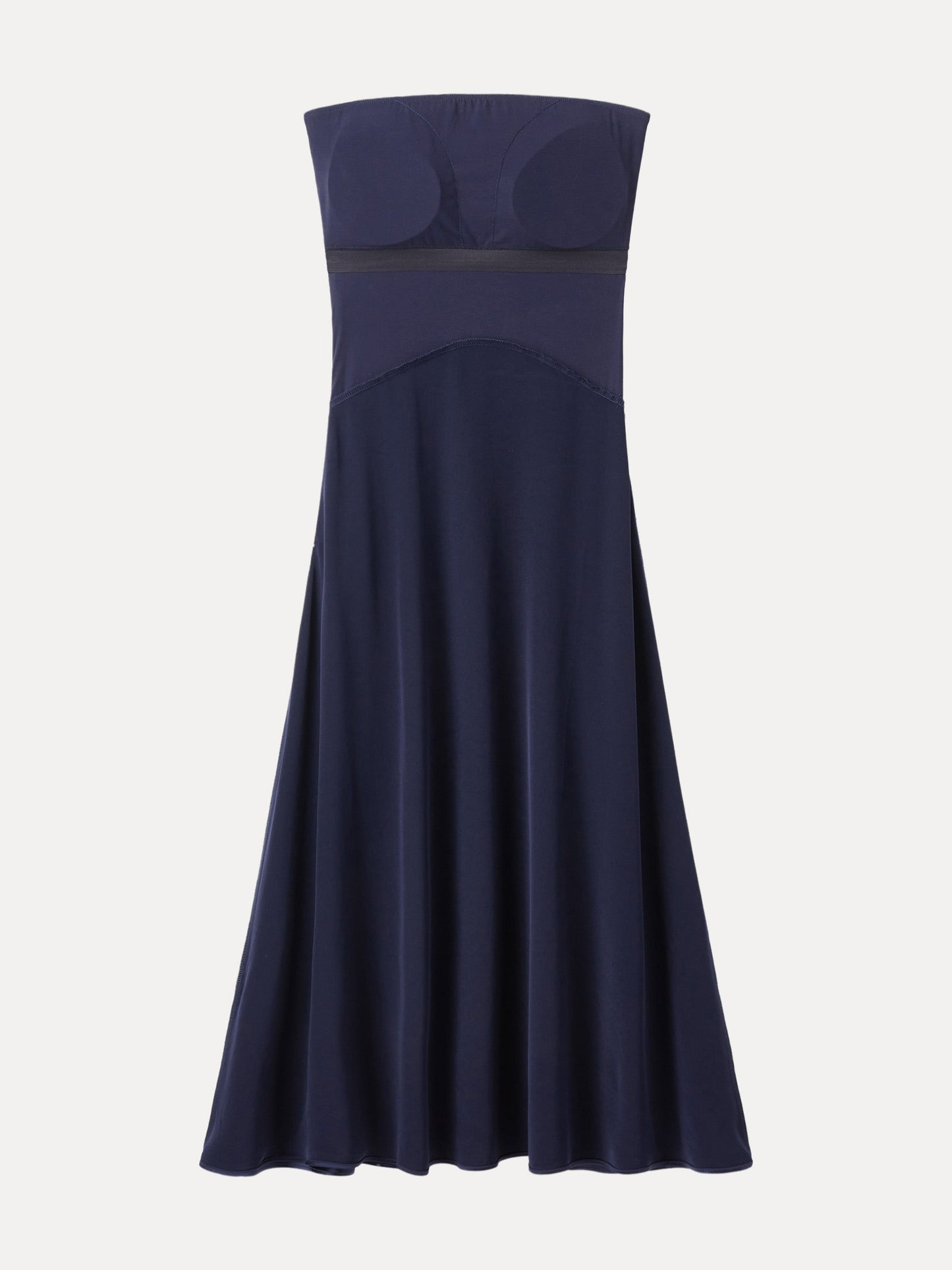 Midnight Acetate Non-slip Strapless Midi Brami Dress
