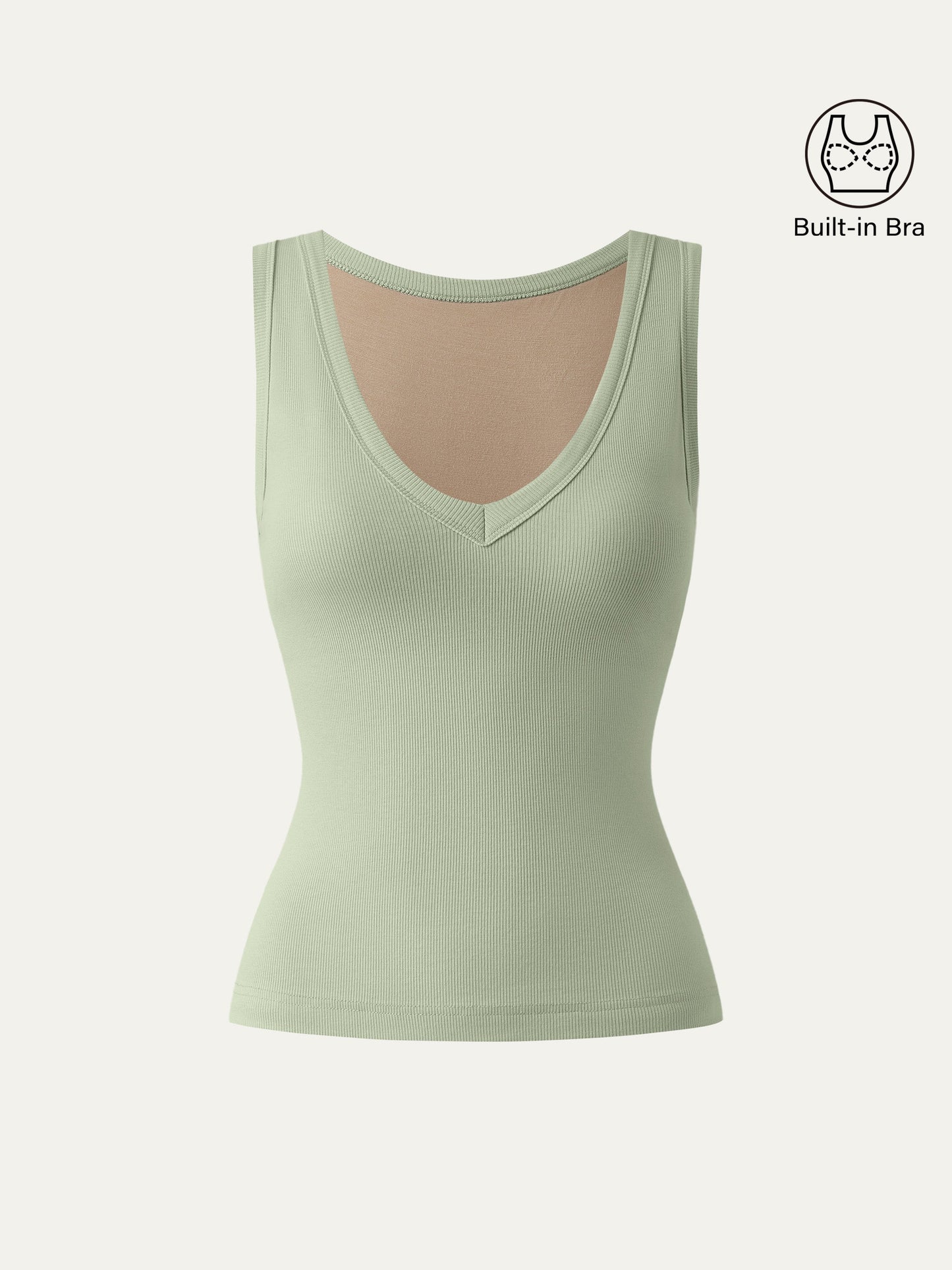 Stretchy V-neck Cotton New Airy Brami Tank