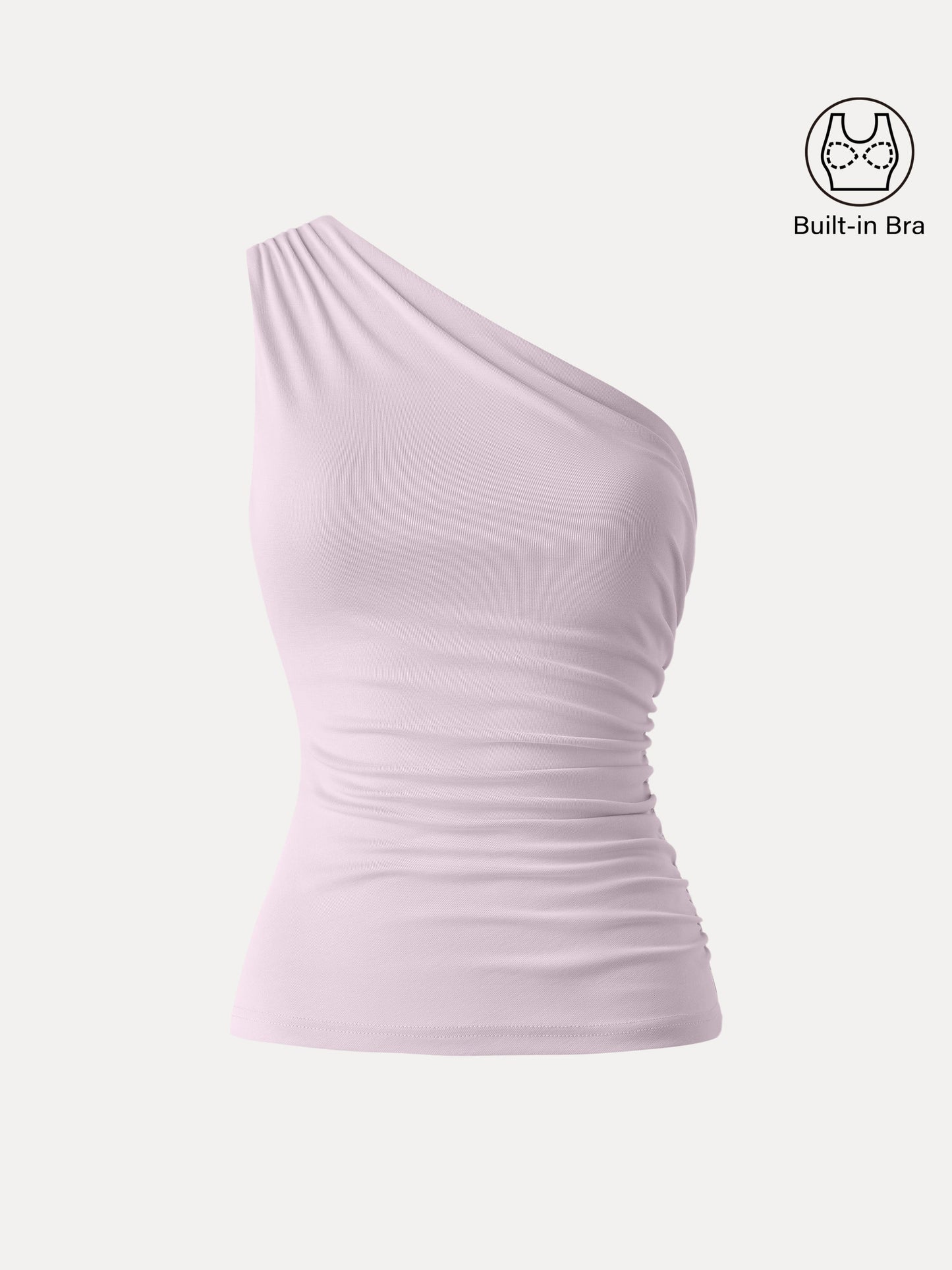 Sandwashed One Shoulder Ruched Brami