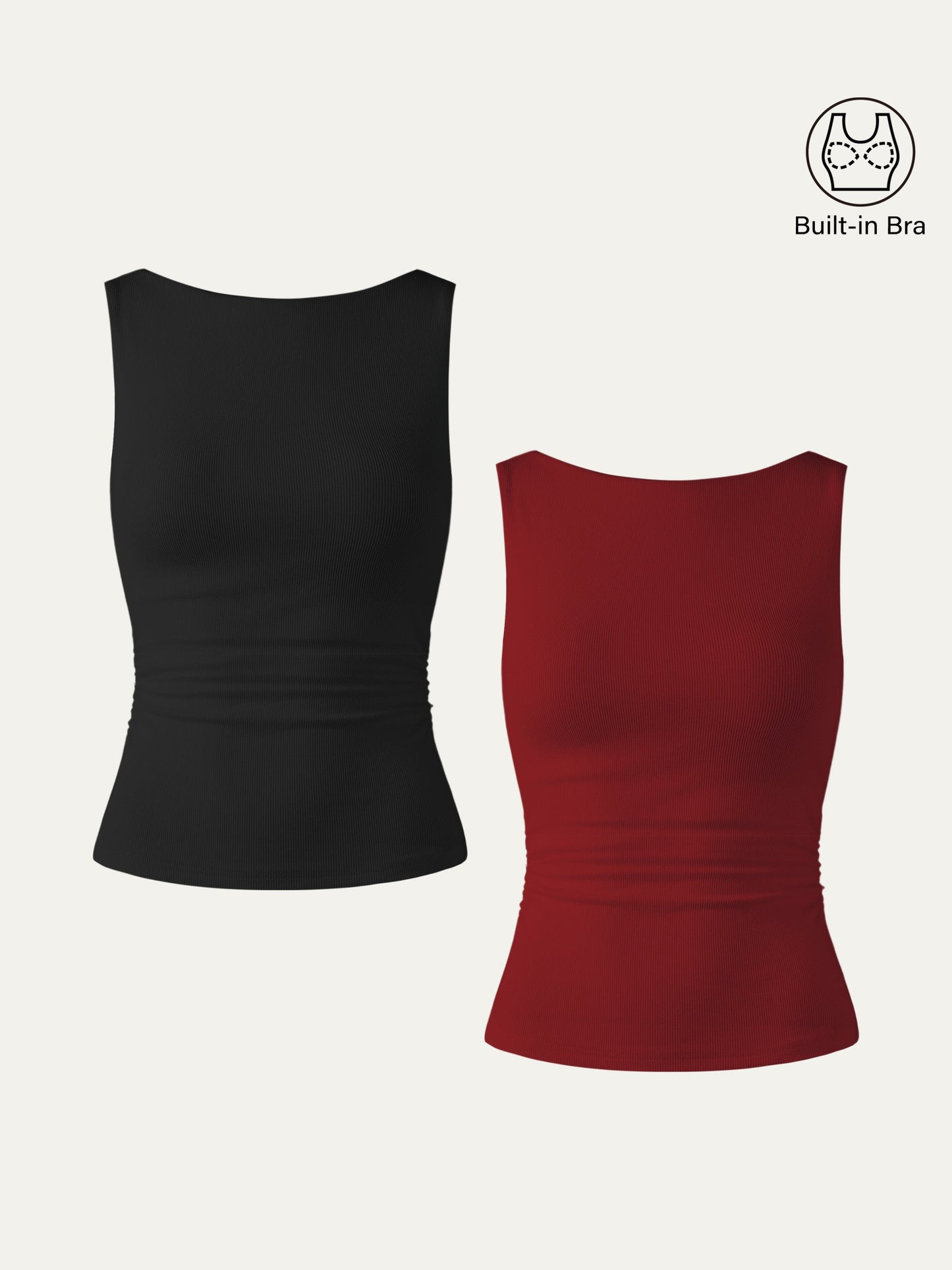 Elastic Open Back Brami Tank