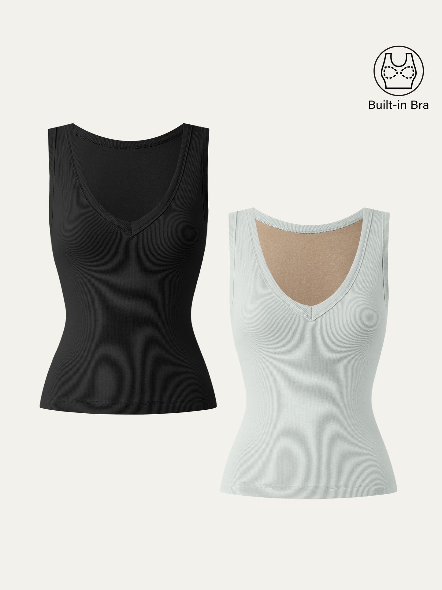 Stretchy V-neck Cotton New Airy Brami Tank
