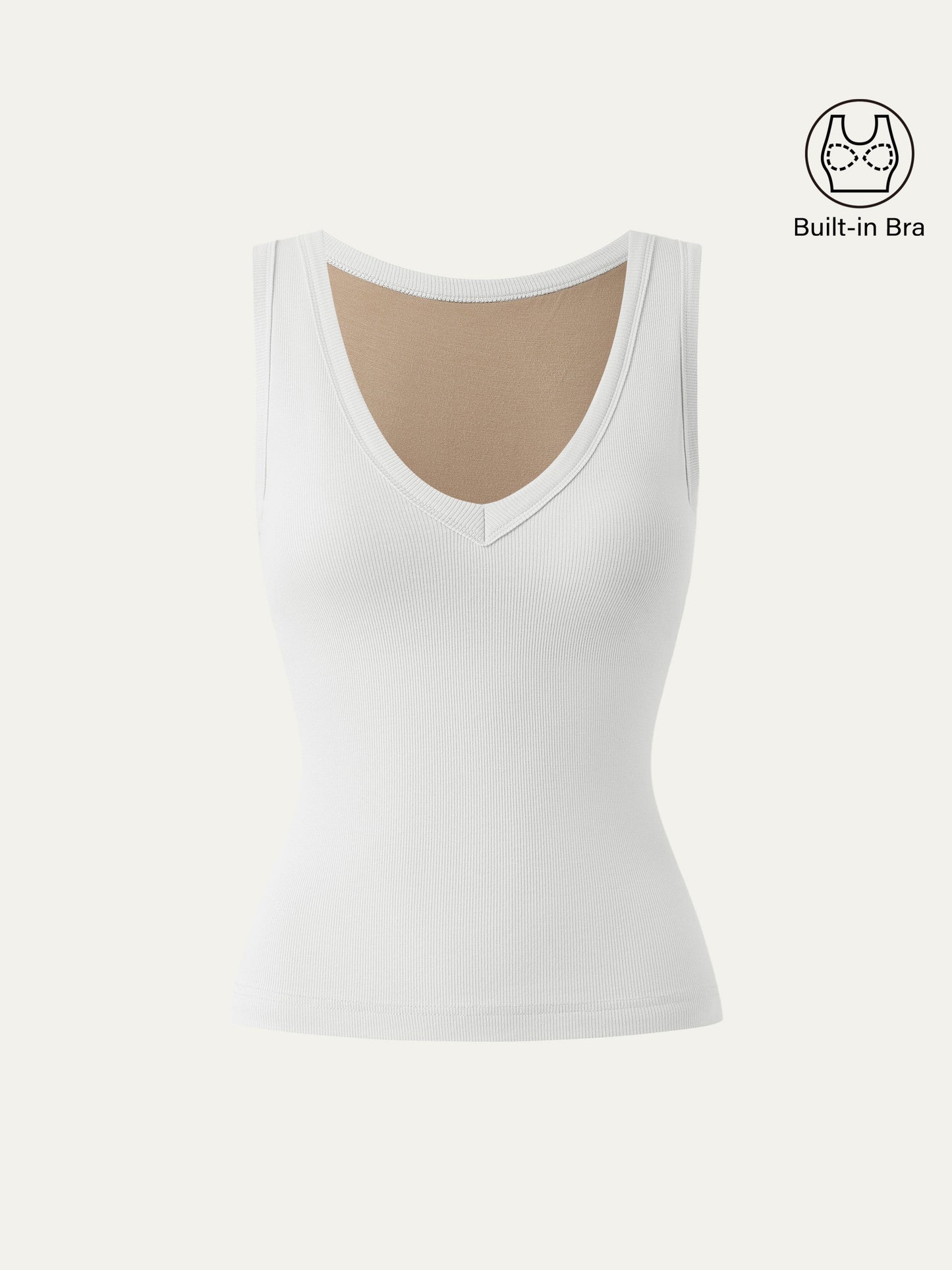 Stretchy V-neck Cotton New Airy Brami Tank